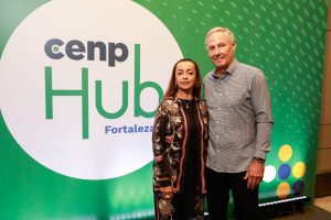 Regina Augusto diretora executiva do CENP e Dudu Godoy vice-presidente do Cenp
