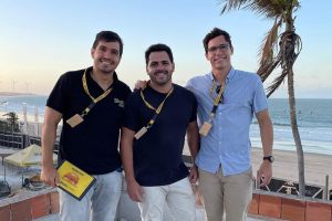 Na foto: Diretoria Construtora Brava - André Coelho, David Alencar e Matheus Gress