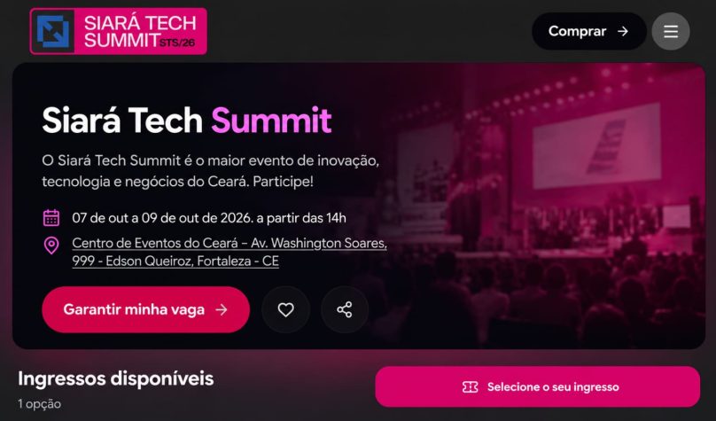 Leve toda a experiência do Siará Tech Summit 2026 na palma da sua mão
