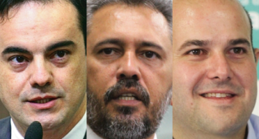 Pesquisa aponta os candidatos com um ponto percentual de diferença na intenção de votos. Fotos: Divulgação/Alece.