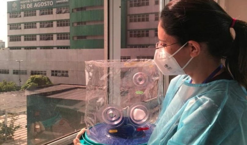 Estudo “Elmo Registry” será apresentado em Brasília por Betina Tomaz, fisioterapeuta integrante da equipe de desenvolvimento do aparelho. Foto: Betina Tomaz/Arquivo Pessoal.