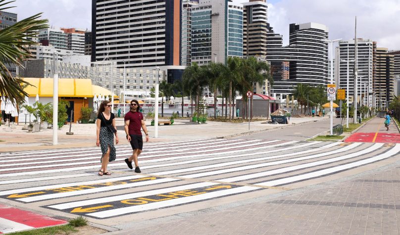 A infraestrutura foi implantada pela AMC em frente ao espigão da Av. Desembargador Moreira. Foto: Thiago Gaspar/PMF.