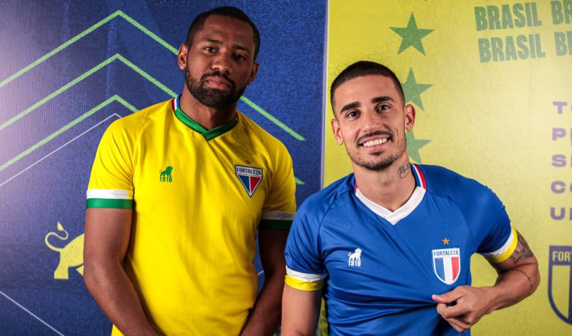 Novas camisas se inspiram na Seleção Brasileira e já estão à venda. Foto: Mateus Lotif/Fortaleza EC.