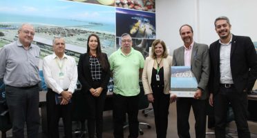 Representantes da Equinor visitaram a Secretaria do Desenvolvimento Econômico e Trabalho do Ceará. Foto: Ascom Sedet.