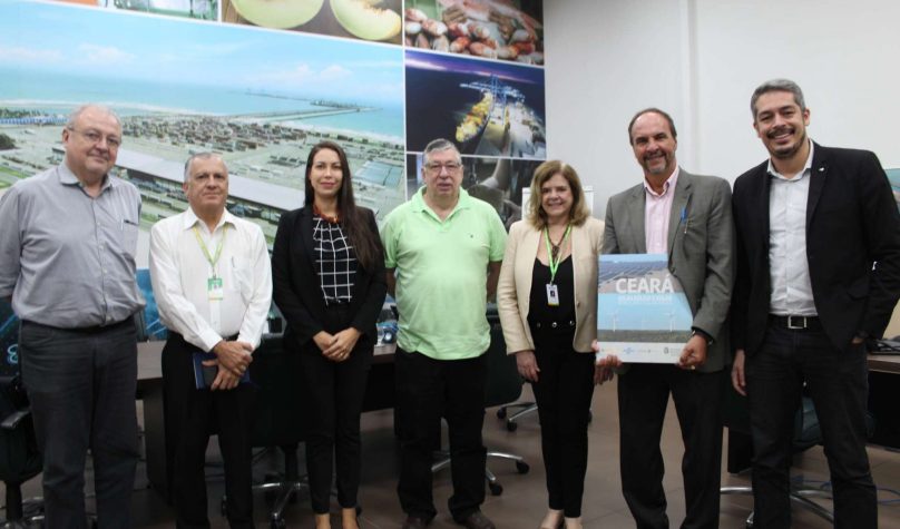 Representantes da Equinor visitaram a Secretaria do Desenvolvimento Econômico e Trabalho do Ceará. Foto: Ascom Sedet.