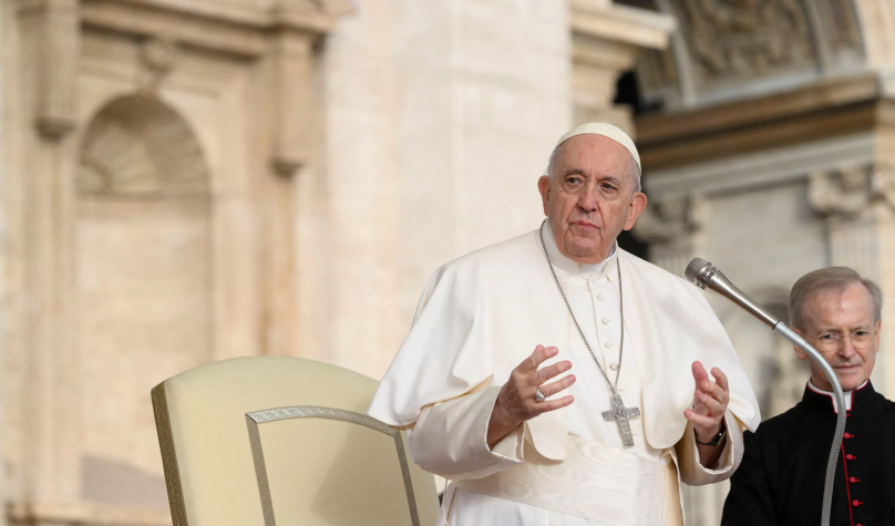 Em reflexão para peregrinos no Vaticano, o Papa pediu proteção para o povo brasileiro. Foto: Vatican News.
