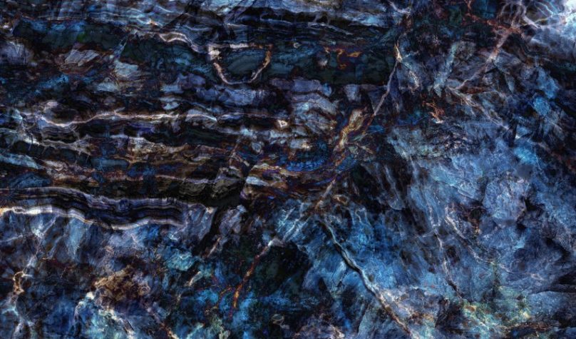 luxury blue Italian marble texture background, interior slab marble stone tile for home decoration, wall and floor tile surface, Blue and gold agate ripple pattern, horizontal elegant blue slab tile.