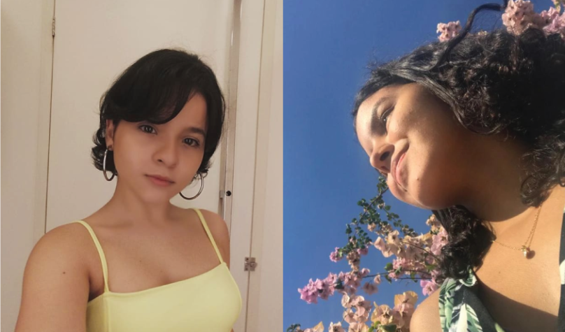 Vitória Lima Albuquerque, de Fortaleza, e Yasmin Oliveira Martins, de Crateús, vão representar o Ceará no Programa Jovens Embaixadores 2022. Foto: Reprodução/Instagram.